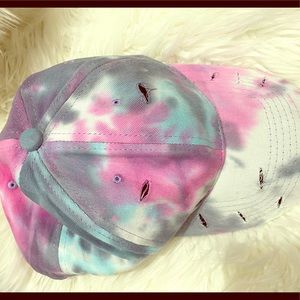 Tie dye baseball caps